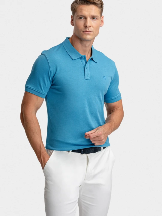 Zdjęcie produktu Polo SALVATORE 01035B65GSA Giacomo Conti blekitny