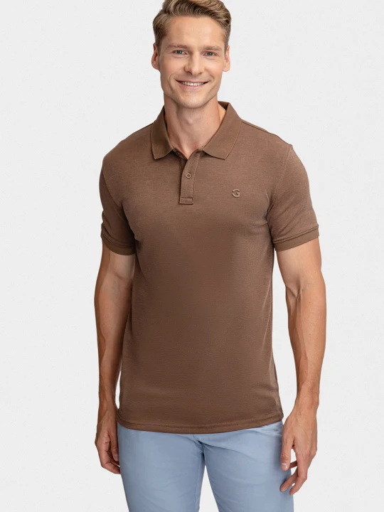 Zdjęcie produktu Polo SALVATORE 01035B80GSA Giacomo Conti brazowy