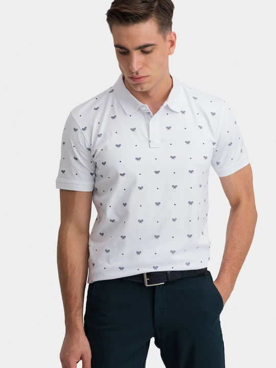 Zdjęcie produktu Polo SALVATORE 01037A00ISA Giacomo Conti bialy