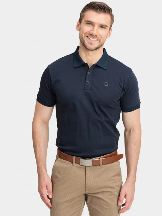 Zdjęcie produktu Polo SALVATORE 01038A75GSA Giacomo Conti granatowy