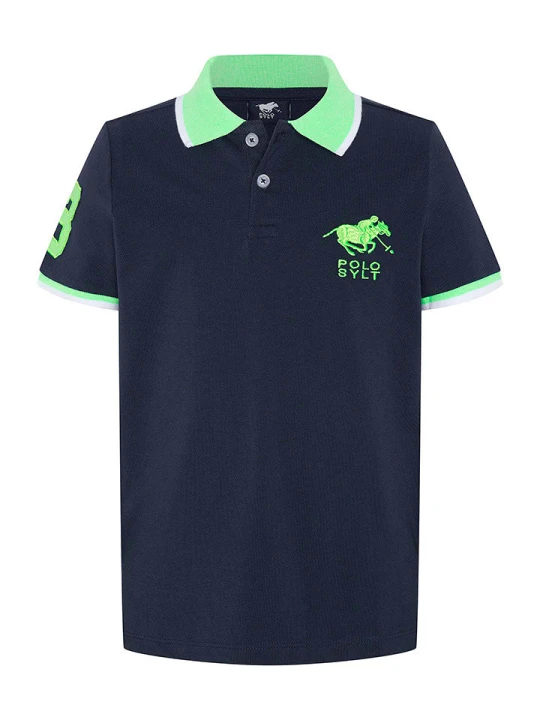 Zdjęcie produktu Polo Sylt Koszulka polo w kolorze granatowo-zielonym rozmiar: 122/128