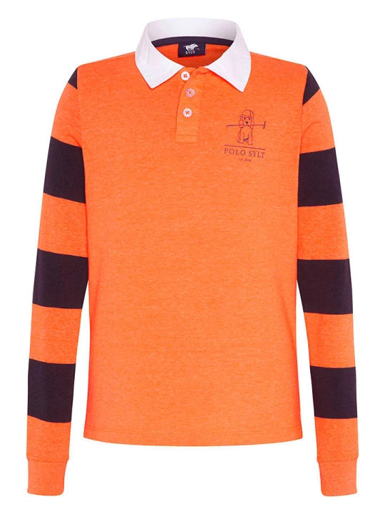Zdjęcie produktu Polo Sylt Koszulka polo w kolorze pomarańczowo-fioletowym rozmiar: 158/164