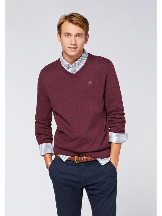 Zdjęcie produktu Polo Sylt Sweter w kolorze bordowym rozmiar: S