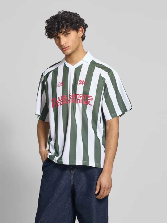 Zdjęcie produktu Polówka o kroju loose fit z nadrukiem z motywem model 'ZIDAN' Only & Sons Biały