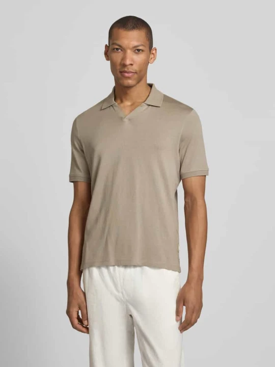 Zdjęcie produktu Polówka o kroju slim fit z detalem z logo model 'Boll' CINQUE Beżowy