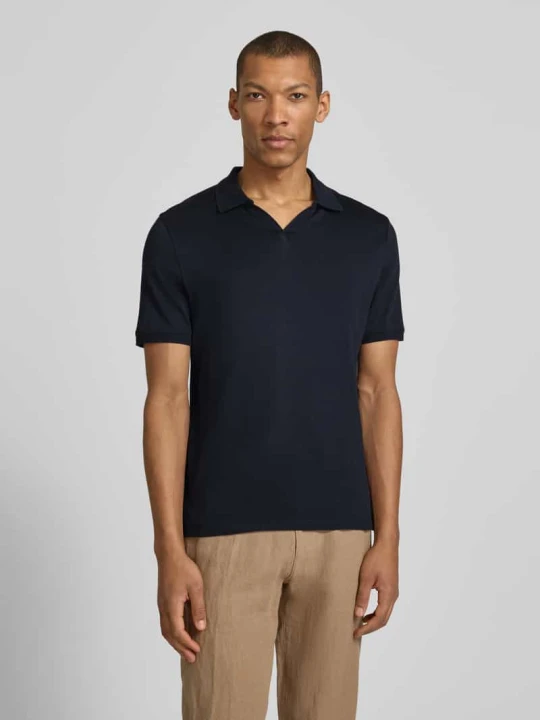 Zdjęcie produktu Polówka o kroju slim fit z detalem z logo model 'Boll' CINQUE Granatowy