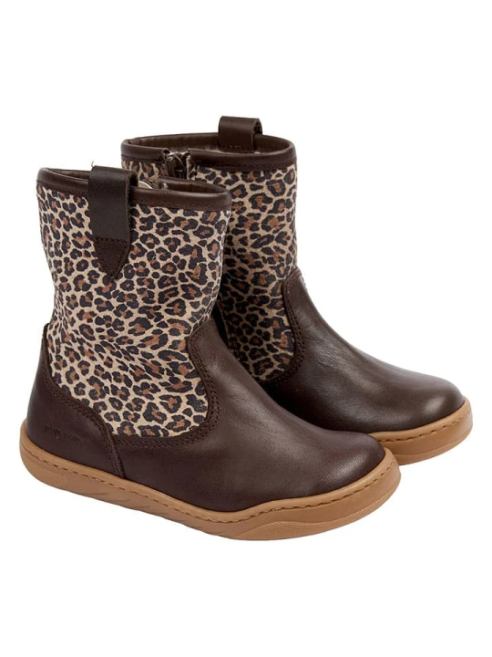Zdjęcie produktu POM POM Skórzane buty barefoot w kolorze brązowym rozmiar: 28