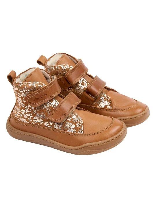 Zdjęcie produktu POM POM Skórzane buty barefoot w kolorze jasnobrązowym rozmiar: 26