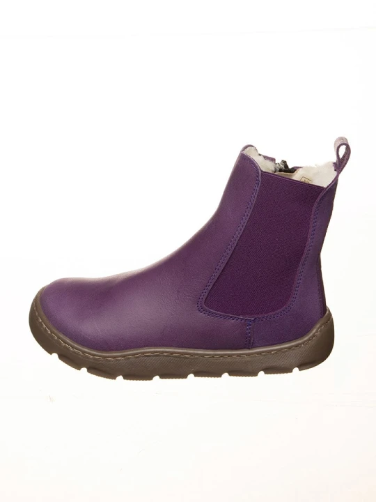 Zdjęcie produktu POM POM Skórzane buty w kolorze fioletowym do chodzenia na boso rozmiar: 26