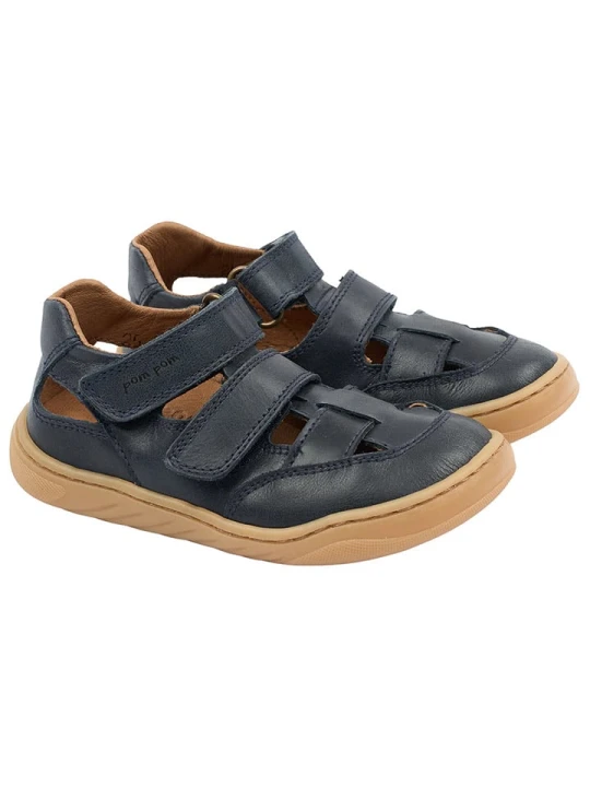 Zdjęcie produktu POM POM Skórzane buty w kolorze granatowym do chodzenia na boso rozmiar: 25