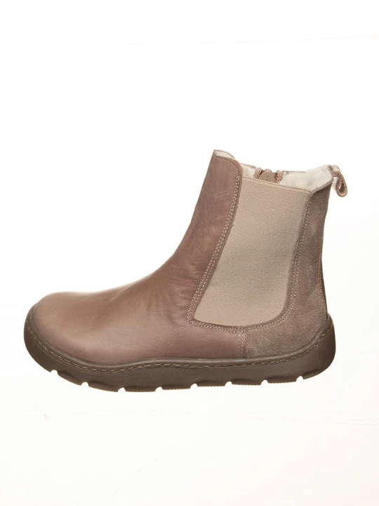 Zdjęcie produktu POM POM Skórzane buty w kolorze jasnobrązowym do chodzenia na boso rozmiar: 30