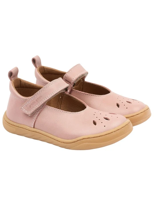 Zdjęcie produktu POM POM Skórzane buty w kolorze jasnoróżowym do chodzenia na boso rozmiar: 31