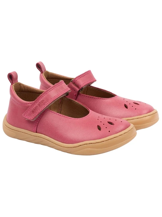 Zdjęcie produktu POM POM Skórzane buty w kolorze różowym do chodzenia na boso rozmiar: 33