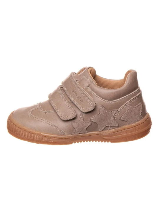 Zdjęcie produktu POM POM Skórzane sneakersy w kolorze szarobrązowym rozmiar: 34