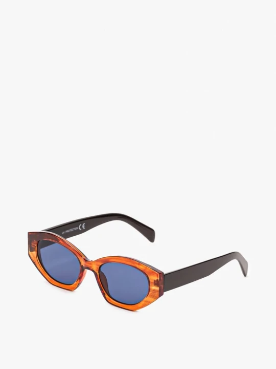 Zdjęcie produktu Pomarańczowe Okulary Przeciwsłoneczne w Typie Cat Eye Effiaria