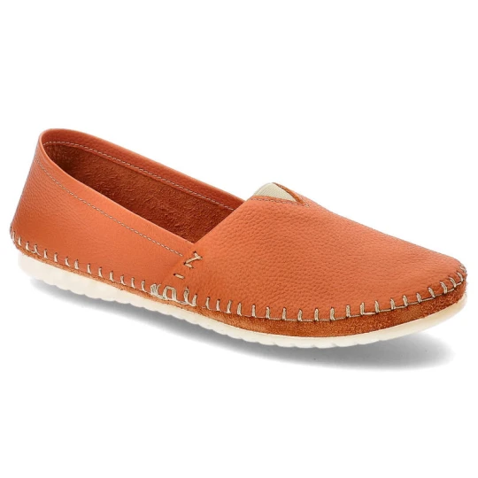 Zdjęcie produktu Pomarańczowe Półbuty Armodo Skórzane Wygodne Buty