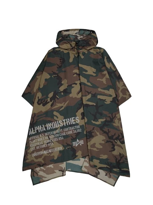 Zdjęcie produktu Ponczo Alpha Industries zielony melanż