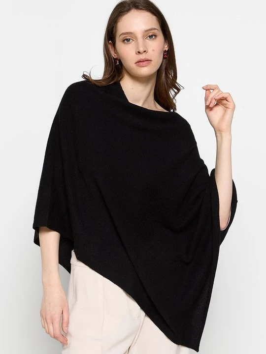 Zdjęcie produktu Ponczo Just Cashmere czarny
