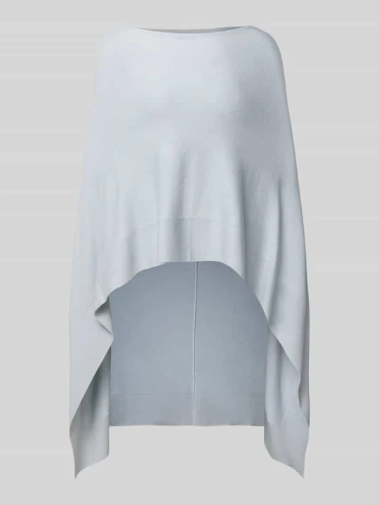 Zdjęcie produktu Ponczo o kroju relaxed fit z mieszanki wiskozy w imitacji dzianiny comma Jasnoniebieski