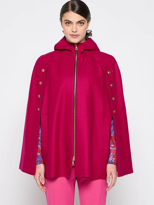 Zdjęcie produktu Ponczo Versace Jeans Couture ciemnoczerwony
