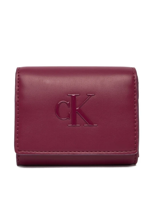 Zdjęcie produktu Portfel Calvin Klein Bold Ck Medium Bifold LV04F1047G Bordowy