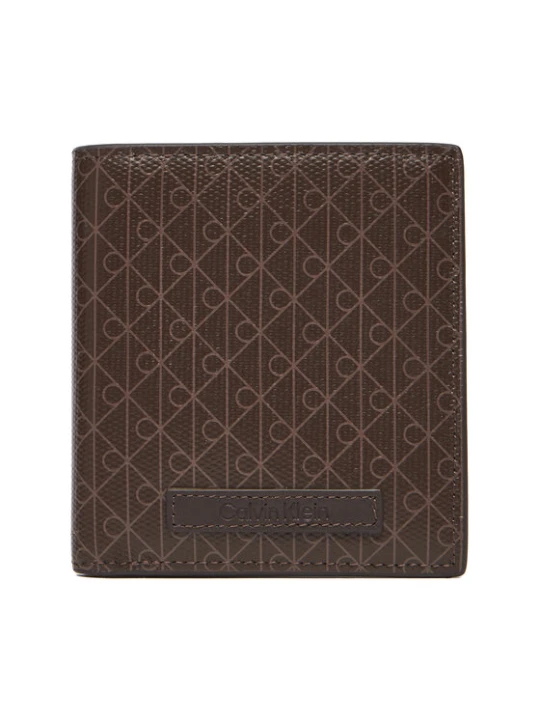 Zdjęcie produktu Portfel Calvin Klein Coated Ns Slim Billfold LV04D1084G Brązowy