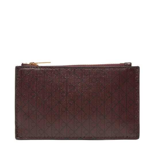 Zdjęcie produktu Portfel Calvin Klein Emblem Aop Top Zip Cardcase LV04F1084G Brązowy