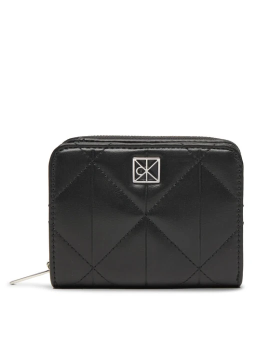 Zdjęcie produktu Portfel Calvin Klein Quilted Flap Zip Around LV04F1124G Czarny