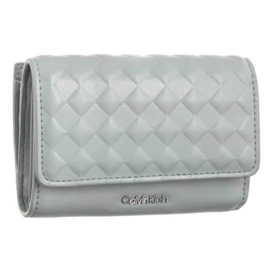 Zdjęcie produktu Portfel Calvin Mini Quilt Small Trifold Pigeon K60K611896 PEB (CK472-a) Calvin Klein