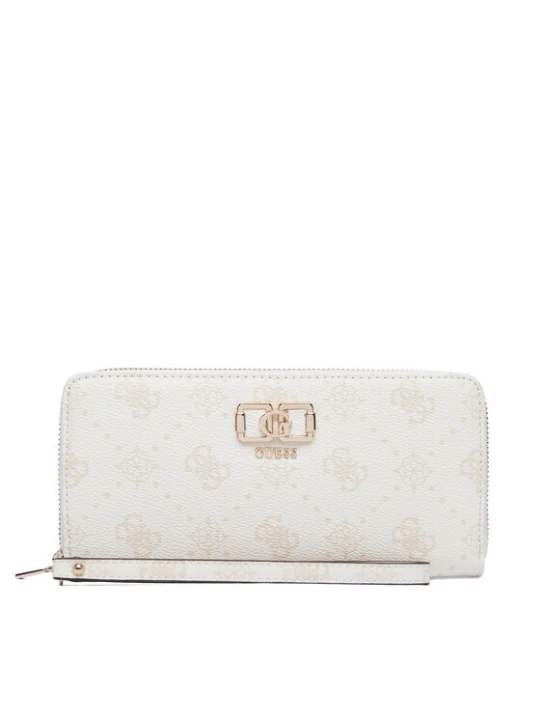 Zdjęcie produktu Portfel Guess Emelie Logo Slg SWGP99 28146 Kremowy