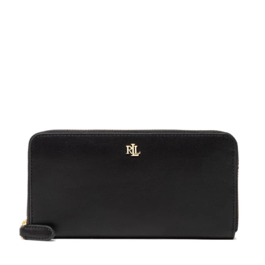 Zdjęcie produktu Portfel LAUREN RALPH LAUREN Zip Cont Wlt 432876730003 Czarny