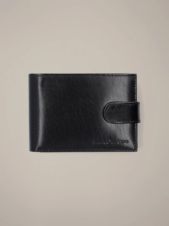 Zdjęcie produktu Portfel Męski Skórzany Czarny z RFID Lancerto