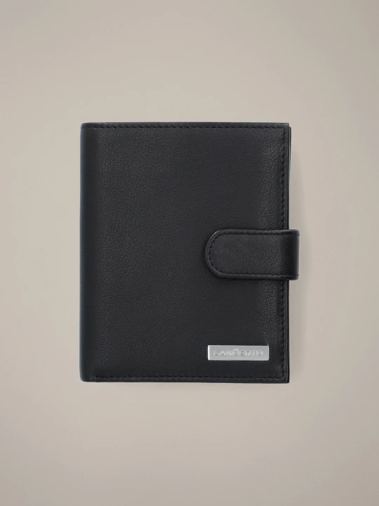 Zdjęcie produktu Portfel Męski Skórzany Czarny z RFID Lancerto