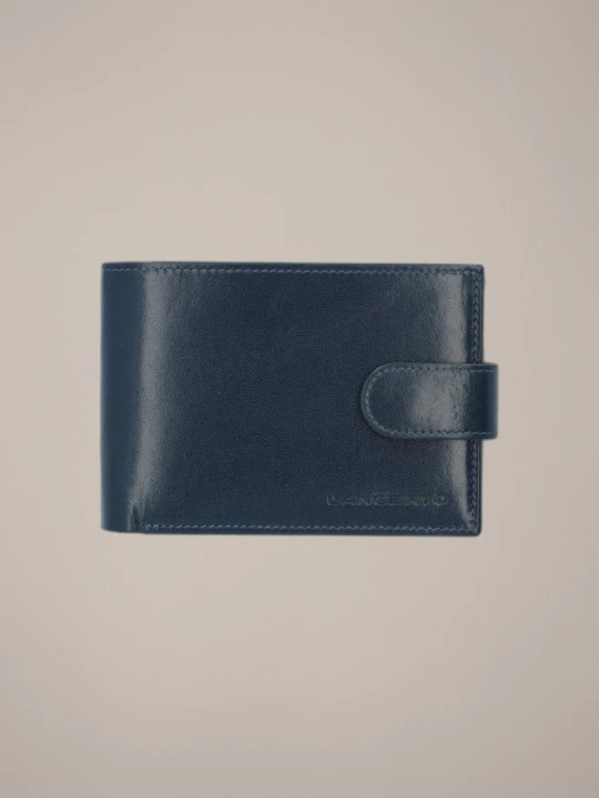 Zdjęcie produktu Portfel Męski Skórzany Granatowy z RFID Lancerto