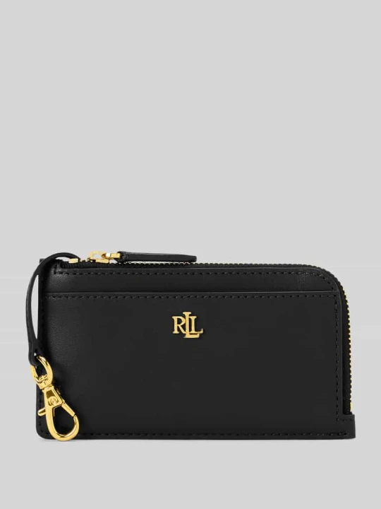 Zdjęcie produktu Portfel na drobne z naturalnej skóry Lauren Ralph Lauren Czarny