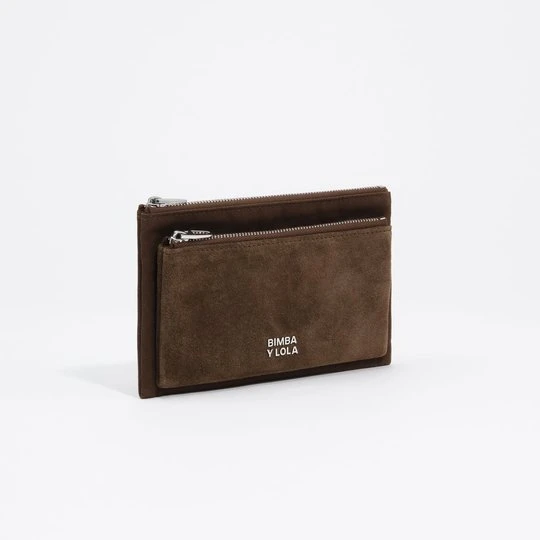 Zdjęcie produktu Portfel pocket bawełna i dwoina ciemny khaki BIMBA Y LOLA DARK KHAKI