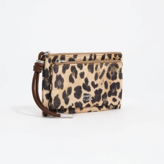 Zdjęcie produktu Portfel pocket nylon Leopard naturalny BIMBA Y LOLA