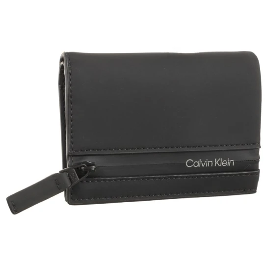 Zdjęcie produktu Portfel Rubberized Bifold 6cc W / Coin Black K50K510895 BAX (CK346-a) Calvin Klein