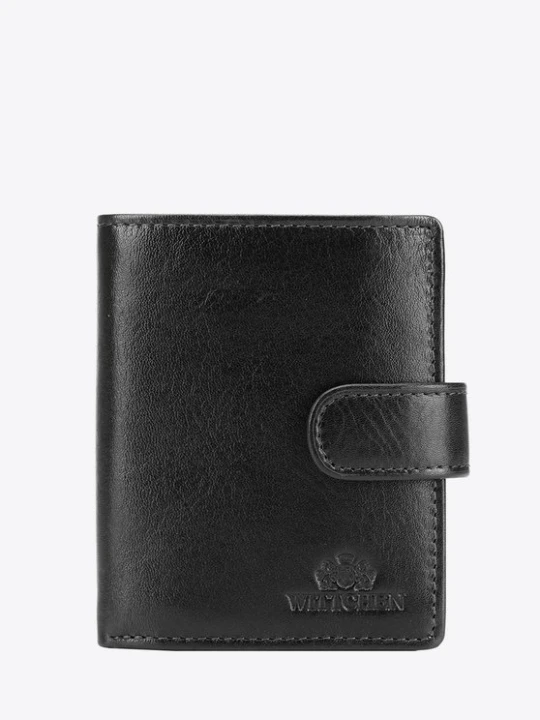 Zdjęcie produktu Portfel skórzany unisex zapinany na zatrzask Wittchen
