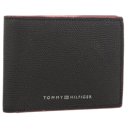 Zdjęcie produktu Portfel TH Struc Leather Mini Cc Wallet AM0AM11607 BDS (TH924-a) Tommy Hilfiger