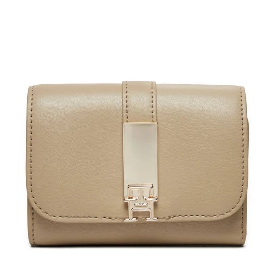 Zdjęcie produktu Portfel Tommy Hilfiger Th Heritage Med AW0AW16579 Beżowy