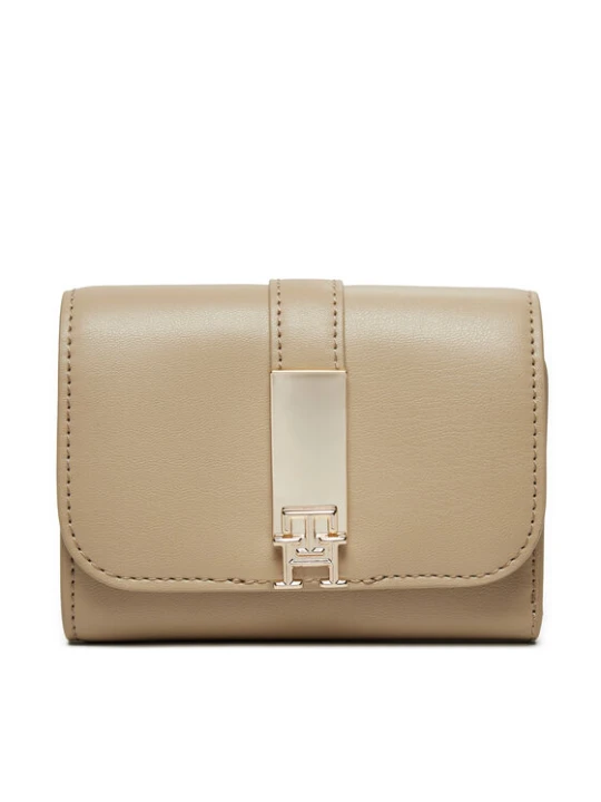 Zdjęcie produktu Portfel Tommy Hilfiger Th Heritage Med AW0AW16579 Beżowy