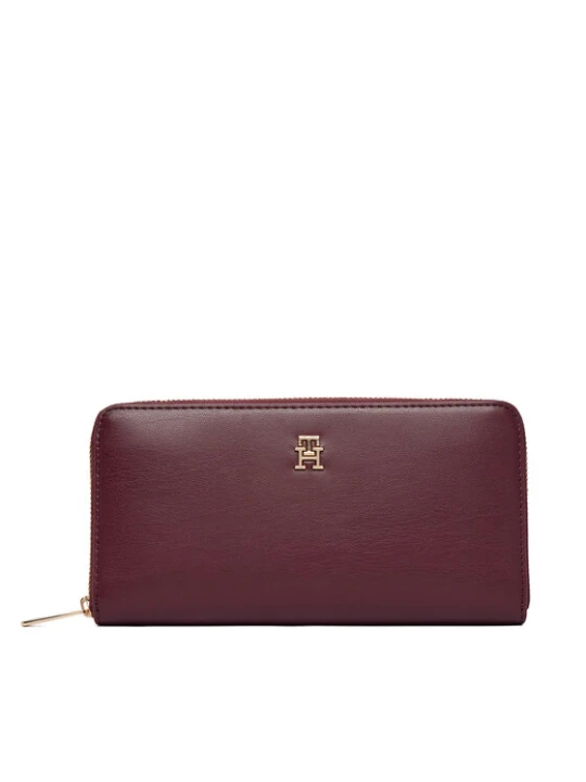 Zdjęcie produktu Portfel Tommy Hilfiger Th Icon Lrg Za AW0AW17744 Bordowy
