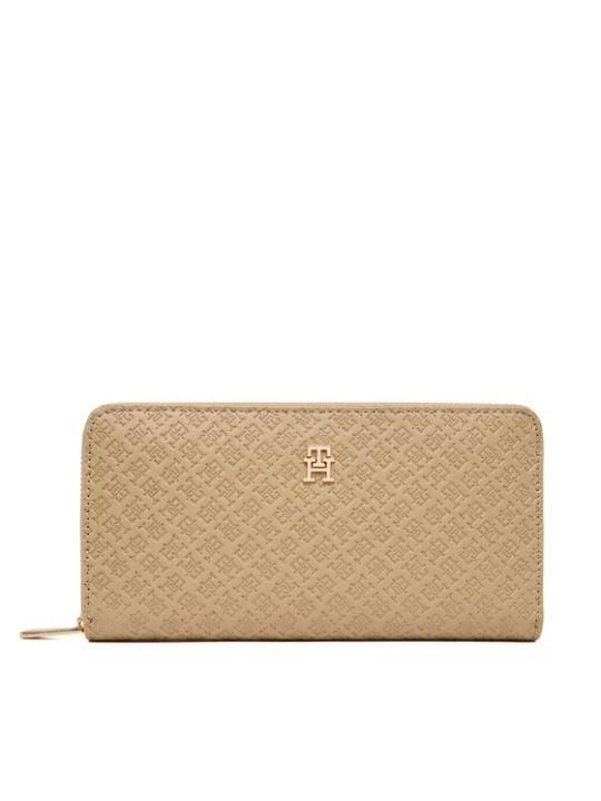 Zdjęcie produktu Portfel Tommy Hilfiger Th Icon Lrg Za Mono AW0AW18482 Beżowy