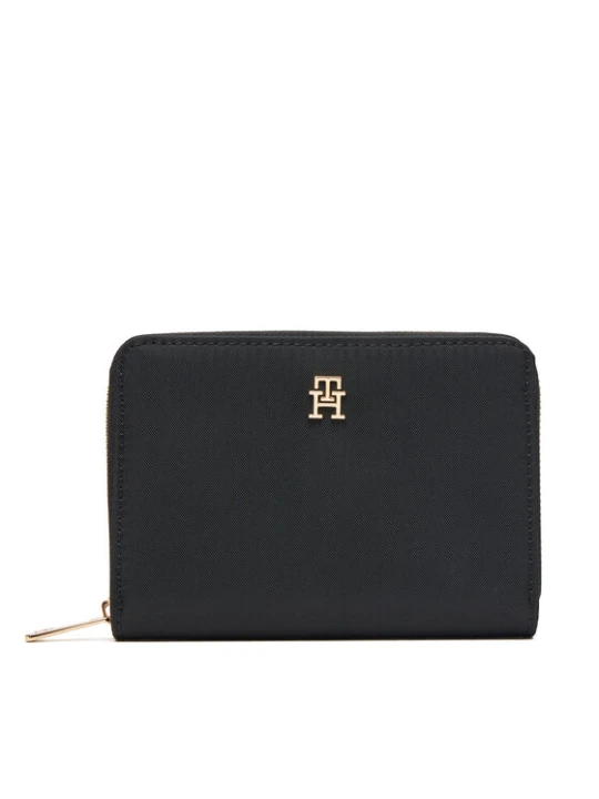 Zdjęcie produktu Portfel Tommy Hilfiger Th Icon Med Za Nylon AW0AW17741 Czarny