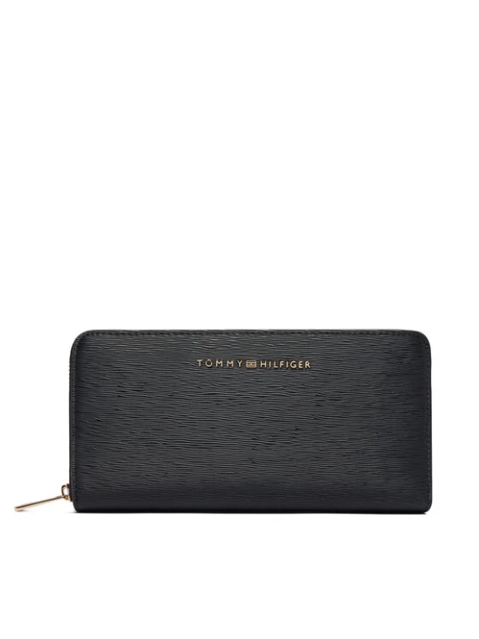 Zdjęcie produktu Portfel Tommy Hilfiger Th Modern Large Zip Around AW0AW18933 Czarny