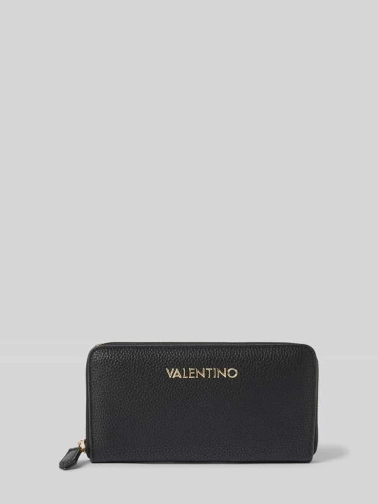 Zdjęcie produktu Portfel z aplikacją z logo model ‘BRIXTON’ VALENTINO BAGS Czarny
