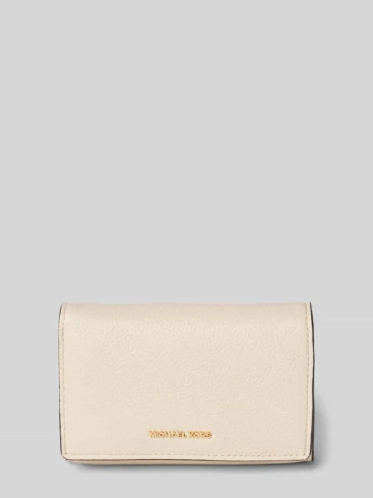 Zdjęcie produktu Portfel z aplikacją z logo model ‘BRYANT’ Michael Kors Écru