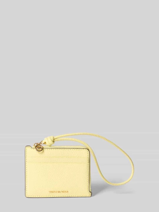 Zdjęcie produktu portfel z aplikacją z logo model 'Jet Set' Michael Kors Jasnożółty