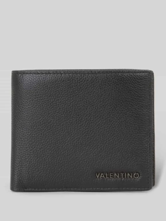 Zdjęcie produktu Portfel z cielęcej skóry nappa VALENTINO BAGS Czarny
